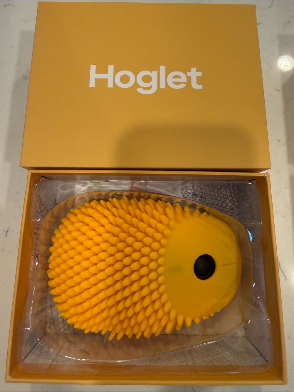NEW in box Apricot colored fidget mouse!